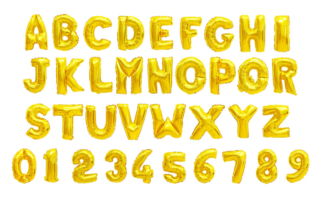 Mylar Number and Letter Balloons